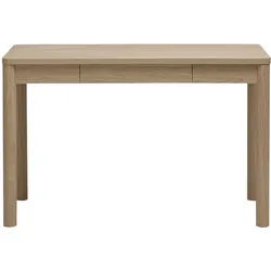 Schreibtisch mit Schublade, helle Holzoptik Eiche L120 cm IZZIE