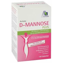 D-MANNOSE PLUS 2000 mg Tabl.m.Vit.u.Mineralstof. 120 St
