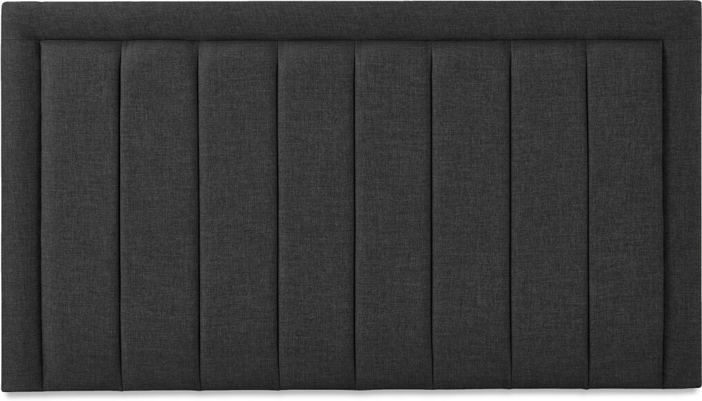 17 Stories Franciene Upholstered Velvet Headboard Charcoal Polyester Double (4'6)