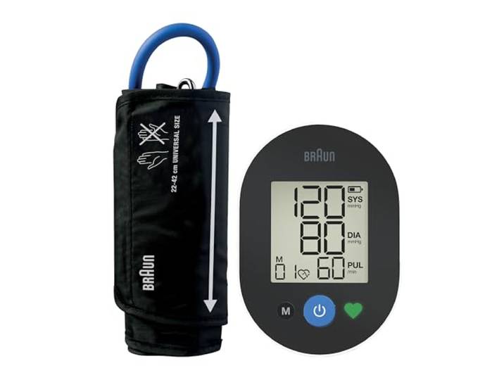 Braun ExactFit™ 2 Oberarm-Blutdruckmessgerät Klinisch nachgewiesene Präzision Farbcodierte Anzeige Universalmanschette Für den nicht-kommerziellen Gebrauch BUA4050