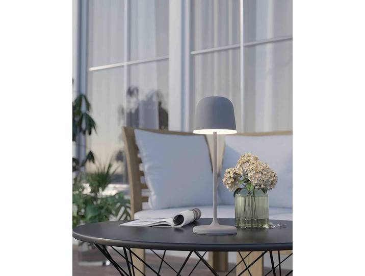 Lampe LED Mannera 34cm Gris/Blanc/Gris Acier/Aluminium verni Polycarbonate LED Module LED