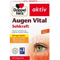 DOPPELHERZ Augen Vital Sehkraft aktiv Kapseln 30 St