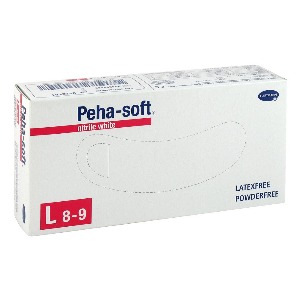 PAUL HARTMANN AG Peha Soft nitrile white Unt.hands. pud.fr. unsteril L 09339042