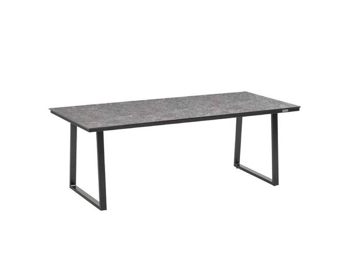 Kettler Skate Low Dining Gartentisch 220x95cm Aluminium/HPL Dunkelgrau