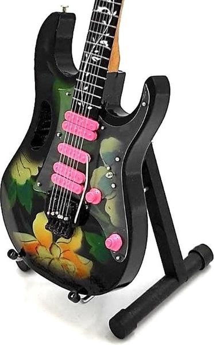 Miniatuur replica Ibanez JEM gitaar van Steve Vai voor op je bureau