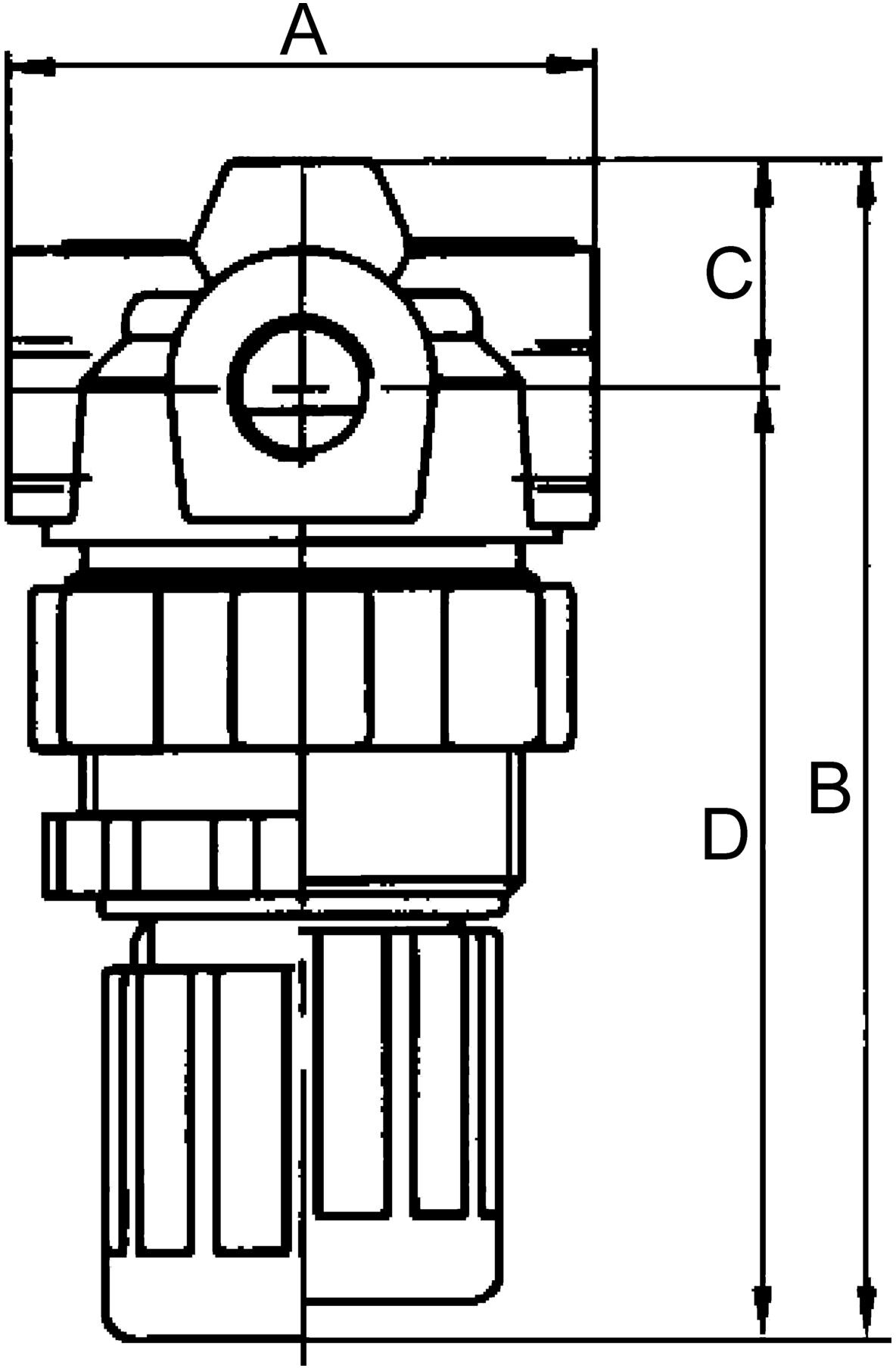 Riegler Druckregler »Standard-mini«, Schalttafelmutter, G 1/4, 0,1-3 bar (482.20 A)