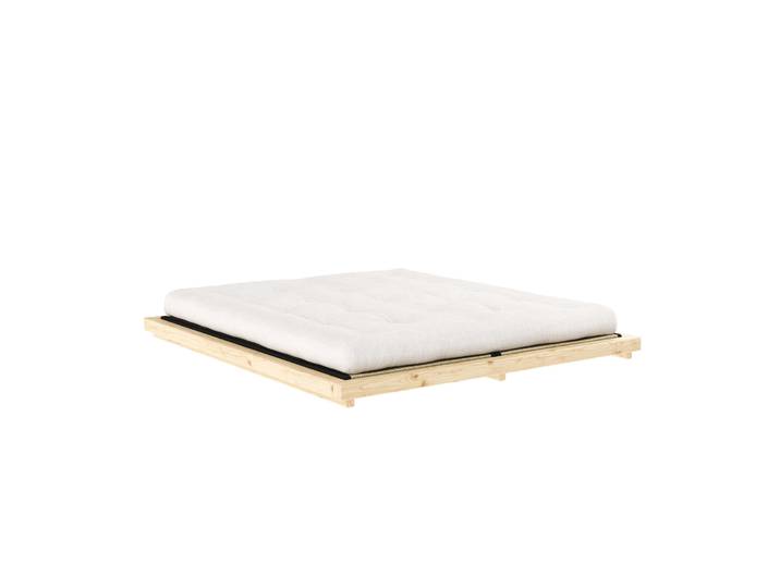 Futonbett KARUP DESIGN FSC Massivholz Futonbett, excl. Matratze, mit Lattenrost , beige (kiefer natur), B:193cm L:213cm, Betten, Futonbett, Minimalistisches Design, ein zeitloser Klassiker für moderne Räume