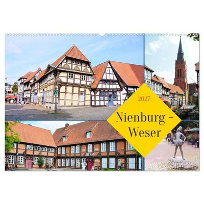 Nienburg - Weser (Wandkalender 2027 DIN A2 quer), CALVENDO Monatskalender