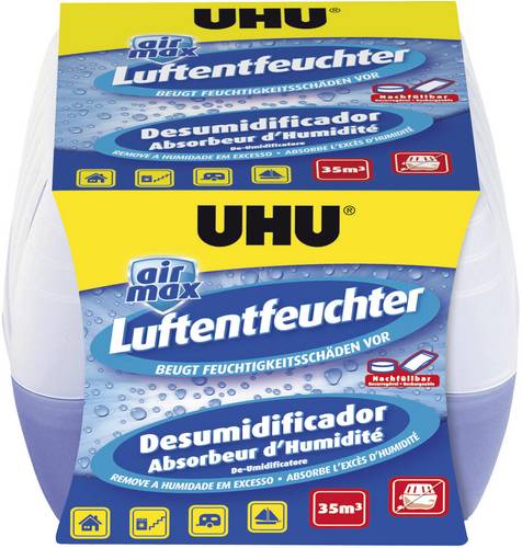 UHU airmax Granulat-Luftentfeuchter 14m² Transparent