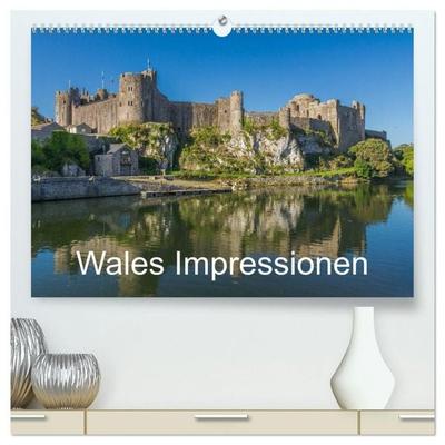 Wales Impressionen (hochwertiger Premium Wandkalender 2027 DIN A2 quer), Kunstdruck in Hochglanz