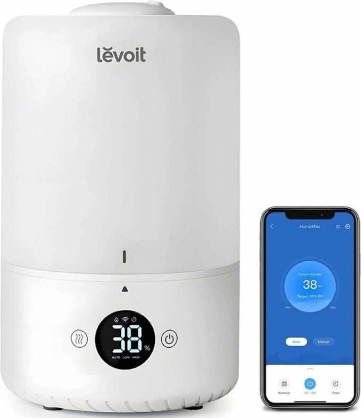 Levoit Luchtbevochtiger met koude mist, model B, intelligente luchtbevochtiger