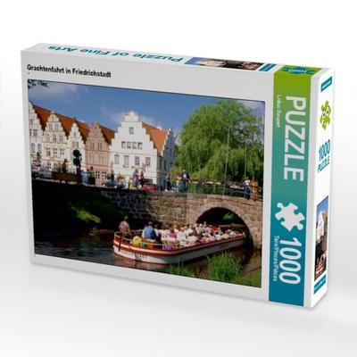 CALVENDO Puzzle Grachtenfahrt in Friedrichstadt | 1000 Teile Lege-Größe 64x48cm Foto-Puzzle für glückliche Stunden