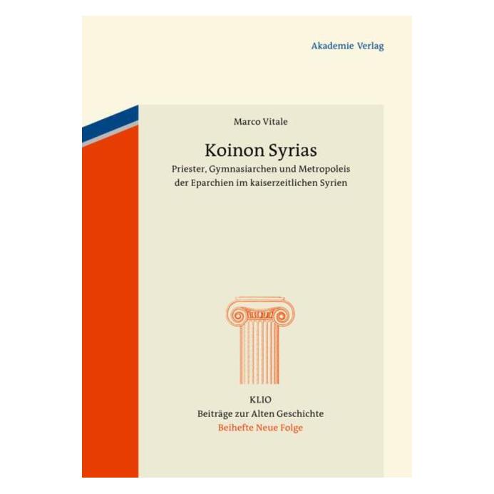Akademie Koinon Syrias (Deutsch, Hardcover, Marco Vitale) (7336335)