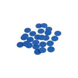 Spielsteine Spielchips - 16 mm - blau - matt 252045