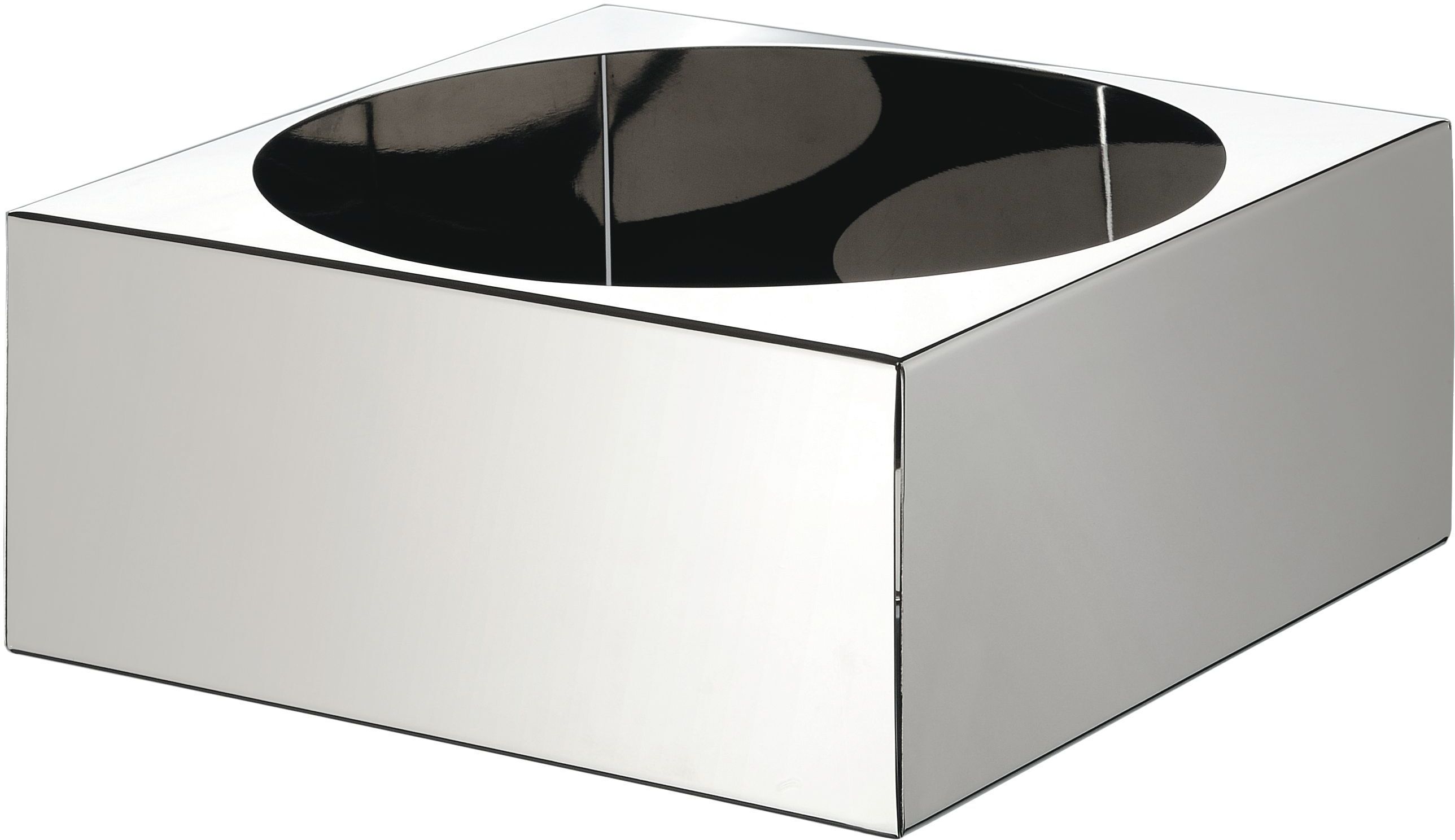 Abert Contenitore Porta Yogurt/Marmellata/Caraffa Inox 18/10 17,5 x 17,5 cm H. 7 cm Square
