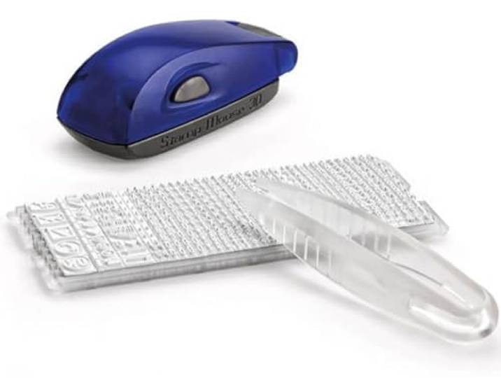 COLOP Stamp Mouse 30 set, stempel om zelf te zetten, incl. types en pincet