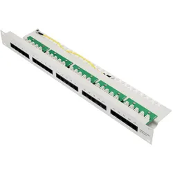 EFB-Elektronik Ecolan Patchfeld Cat 3 ISDN 19" 1HE 25 Port RJ45 8/4 hellgrau RAL7035