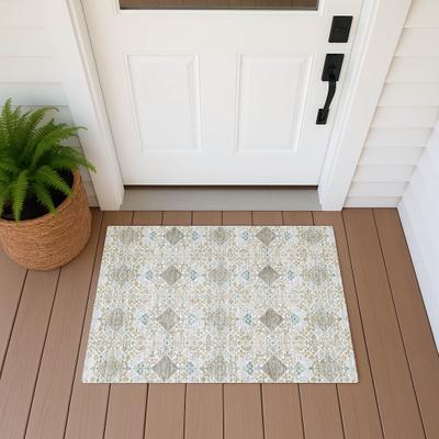 Addison Rugs Machine Washable Indoor/ Outdoor Global Flory Chantille Rug