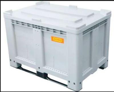 Deckel Cemo, für Logistikbox 525 l, lebensmittelecht, Polyethylen, grau