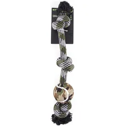 Martin Sellier Hundeleine mit Tennisball (50, Hund, Hundesport, Spazieren), Halsband + Leine