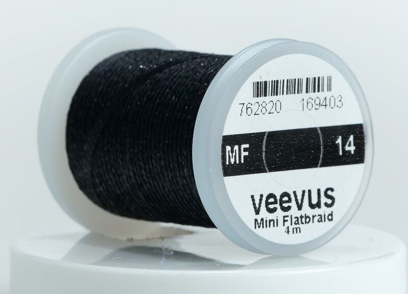 Veevus Mini Flat Braid-Black
