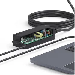 Avizar USB-C Netzteil 65W für PC Dell / Acer / Microsoft (65 W), USB Ladegerät, Schwarz