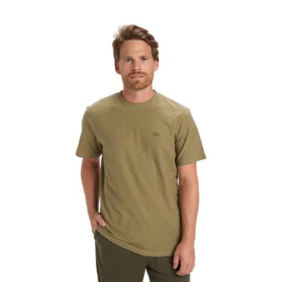 Sporttop QUIKSILVER "Slub Roundneck", Herren, Gr. L, aloe, Obermaterial: 100% Baumwolle., Tops Sporttop