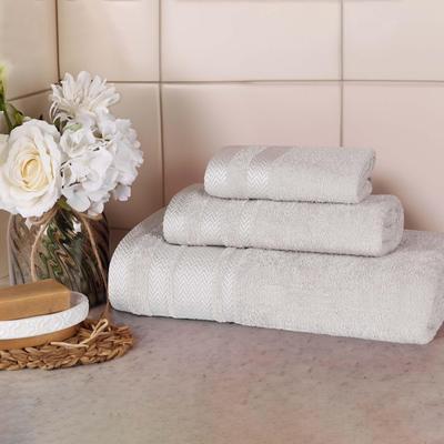 Superior Hays Cotton Medium Weight 3 Piece Bathroom Towel Set
