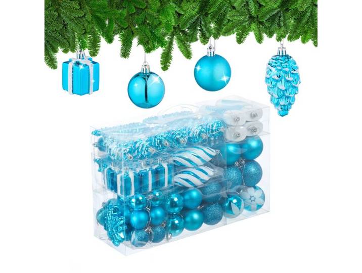 Relaxdays Boules de Noël en lot de 72