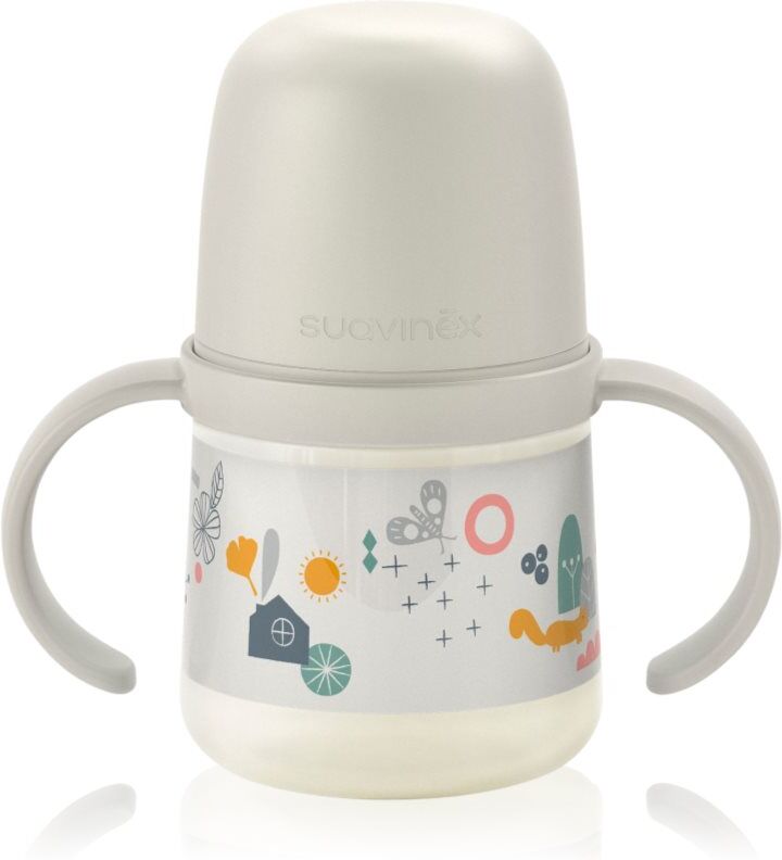 Suavinex Walk First gourde pour enfant avec poignées 6 m+ Cream 1 pcs