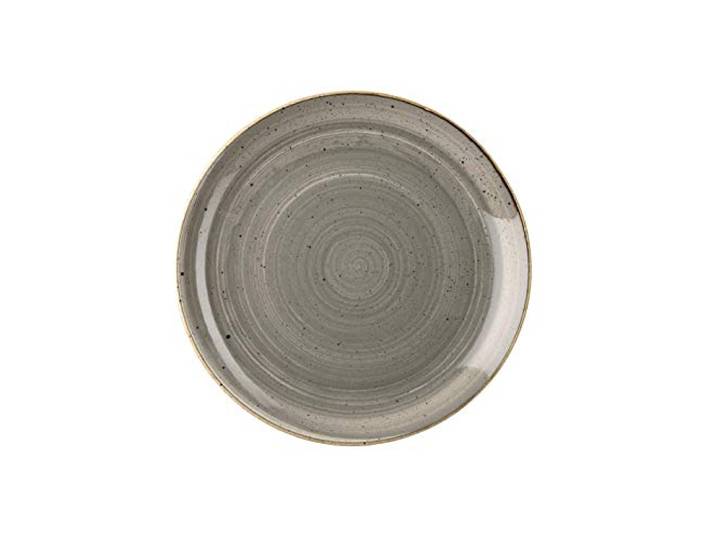 Kadida Churchill Stonecast - 12x Stück Coupe Plate Teller- Durchmesser: Ø26cm, Farbe auswählbar (Peppercorn Grey, 12)