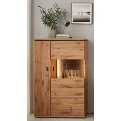 IDEAL Wohnen Vitrine Tunis Holz Asteiche