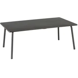 Lafuma Mobilier Loungetisch Vence 102 x 59 cm Stahl Silber Titan