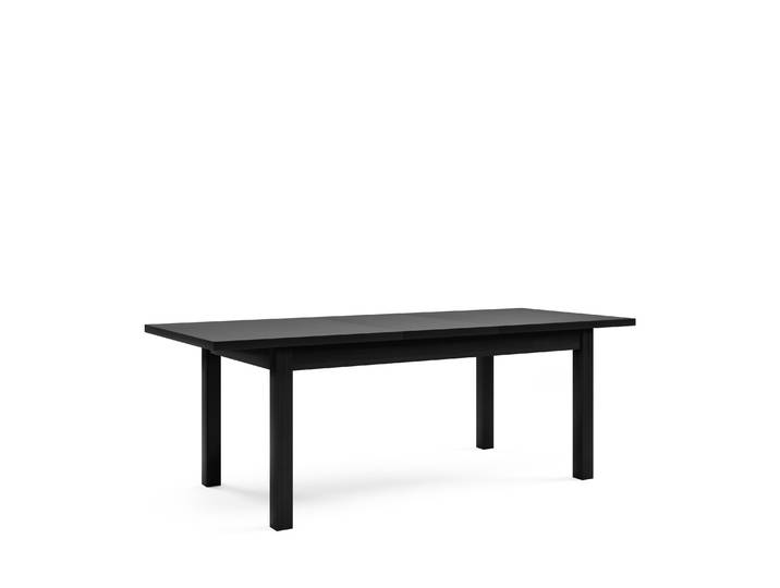 Ausziehtisch BRUNO 90 / 220 cm für Wohnzimmer Esszimmer, Schwarz