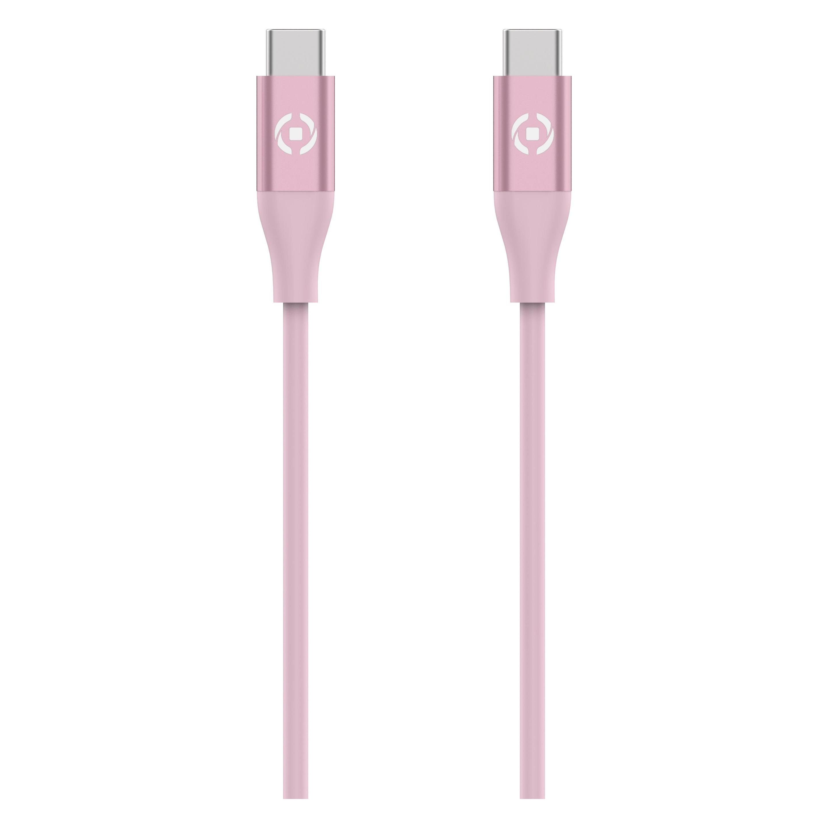 Celly USBCLIGHTCOLPK Lightning-Kabel 1,5 m Rosa (1.50 m, 60 W) (USBCLIGHTCOLPK)