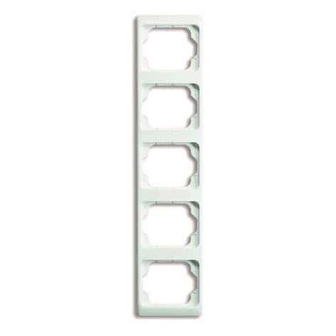 Busch-Jaeger alpha exclusive Rahmen 1735KA-24G 5fach alabaster/ studioweiss senkrech (2CKA001754A4158)