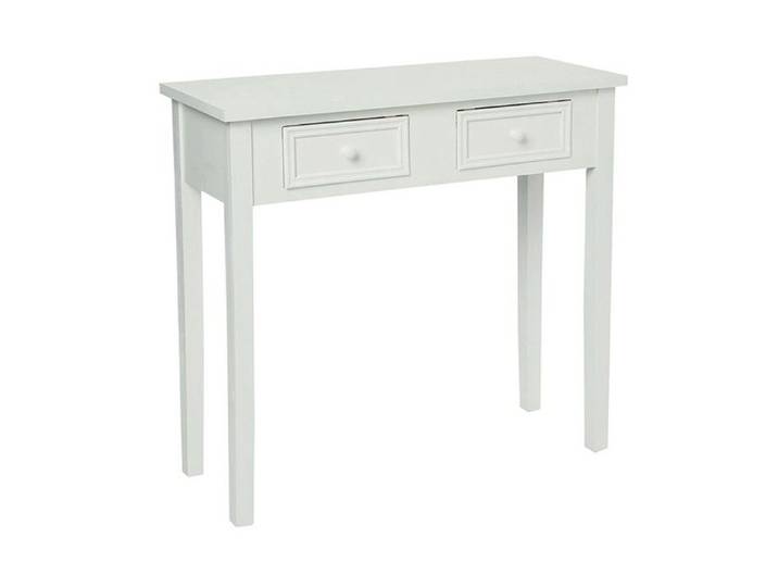 Console 2 tiroirs blanche Charme