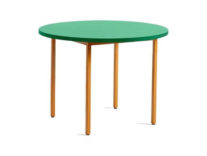 HAY Two-Colour Esstisch Ø105 cm Ochre-green mint