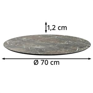 Veba Tischplatte 1570, rund, Ø 70cm, galaxy marble