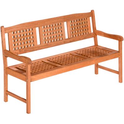 Gartenbank MERXX "Lima", braun, B:150cm H:90cm T:58cm, Holz, Sitzbänke, Gartenbank