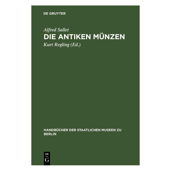 De Gruyter Sallet:Die antiken Münzen (67768491)