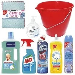 Peggy Perfect Umfangreiches Haushaltsreinigungs-Set 8-teilig