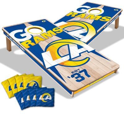 Skip's Garage Los Angeles Rams NFL 2x4 Cornhole Board Set