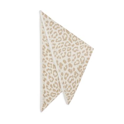 Dreieckstuch CODELLO "Codello Tuch", Damen, beige, Obermaterial: 70% Polyester PES. 30% Viskose CV., Modetücher, mit Leo-Muster