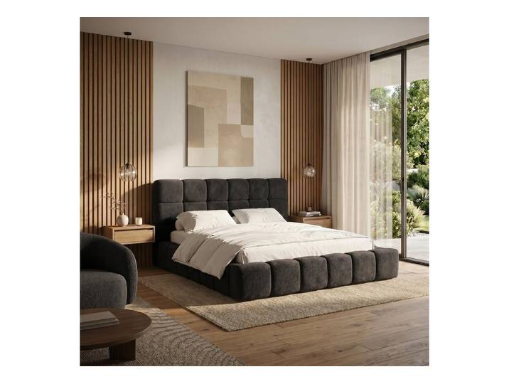 Muffo Polsterbett AMITY MAXI (Doppelbett 140x200 / 160x200 / 180x200 / 200x200 cm ohne Matraze), Metallgestell, Gasfedern