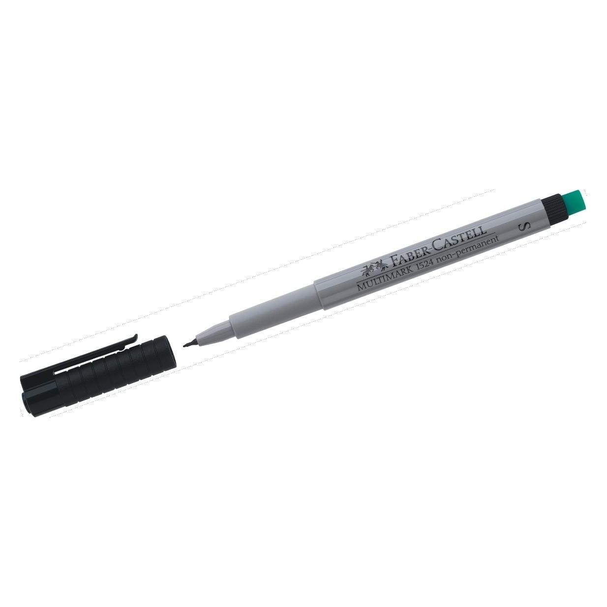 Faber-Castell Faber castell Filz für CDs/DVDs, permanent marker super Slim löslich, schwarz, 10 Stück (10x) (152499)