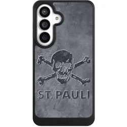 Nivocase Hülle für Samsung Galaxy S26+ Handyhülle NIVOcore Case Schwarz Beton FC St. Pauli Logo (Samsung Galaxy S26+), Smartphone Hülle, Schwarz