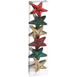 Feeric Christmas Atmosphera - 6er Set Weihnachtssterne aus Kunststoff