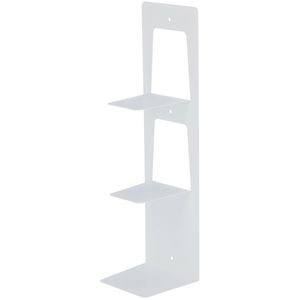 jankurtz Wandregal BOOK, 492135, weiß, Schweberegal aus Metall, 3 Ebenen, 15,5 x 55,5 x 15,5cm