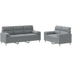 vidaXL, Sofa + Bettsofa, Ryland (Mit Zierkissen) (Polstergruppe)